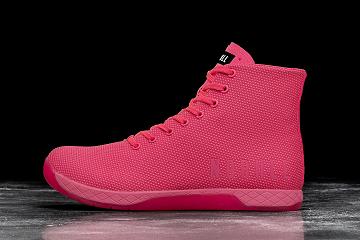 Men's Nobull High-Top Neon Pink Trainers Pink | SG K2421O